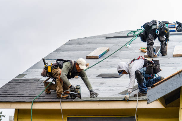 Professional Roofing technician working in Boneville, GA